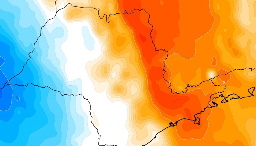 Gangorra de temperatura no estado de São Paulo