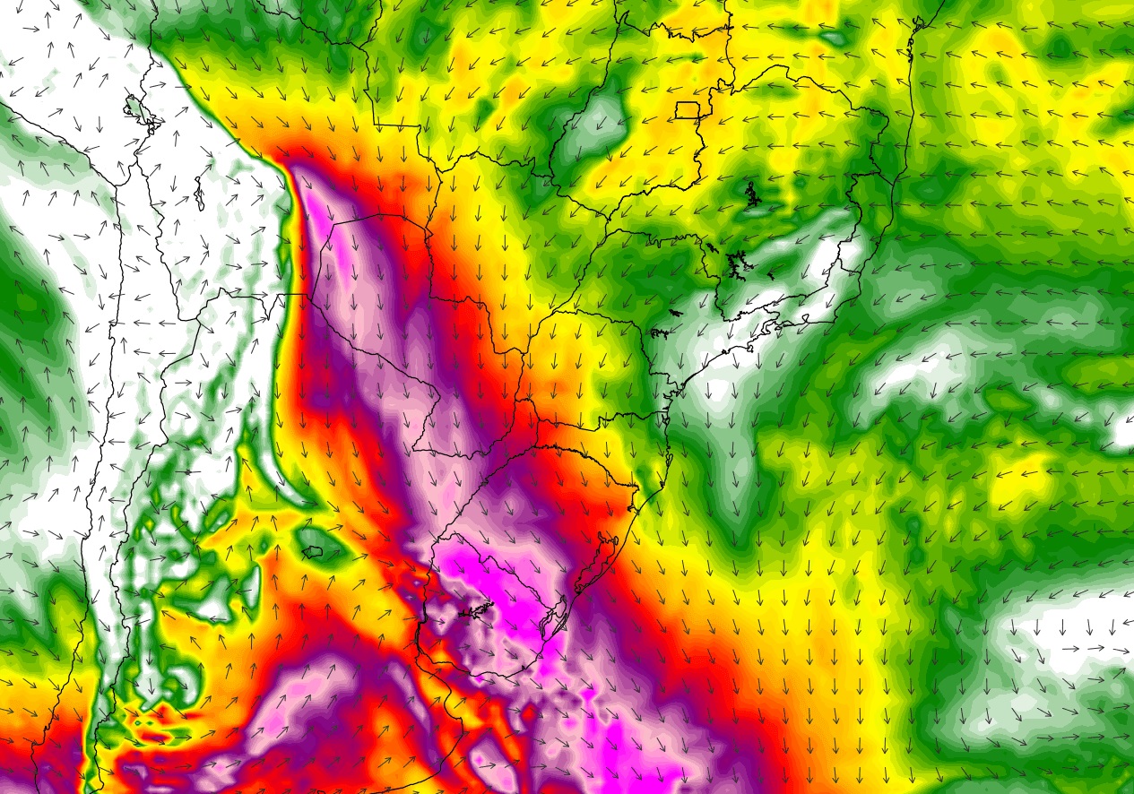 <span class="entry-title-primary">Aviso de forte vento de Norte e calor intenso para abril</span> <h2 class="entry-subtitle">Poderosa corrente de jato vai trazer ar muito quente nesta quarta-feira e será responsável por fortes rajadas de vento Norte </h2>