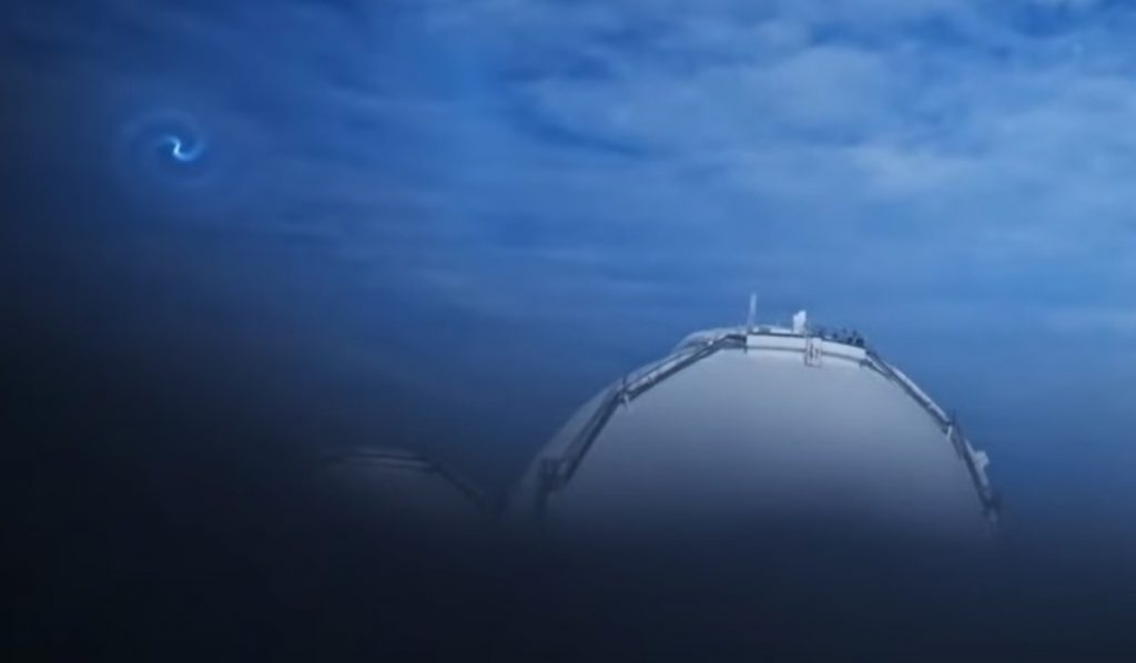 O que foi o redemoinho luminoso no céu do Havaí?