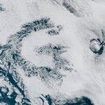 Satélite mostra enorme letra “G” na costa do Chile