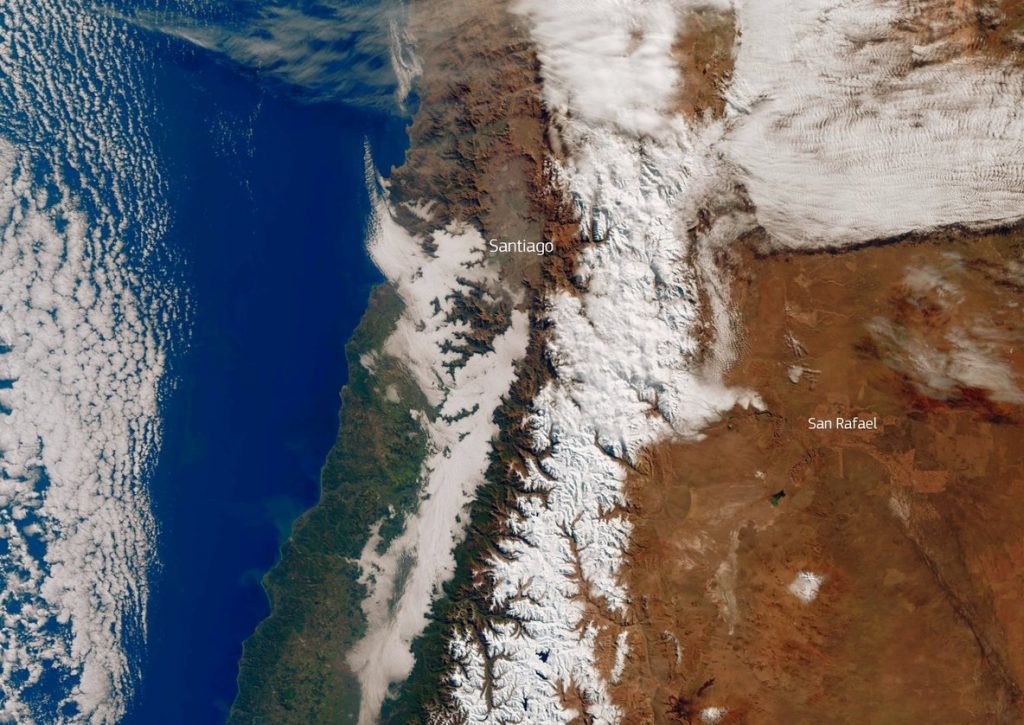 Argentina tem -15ºC, recorde de frio e Andes se cobrem de neve