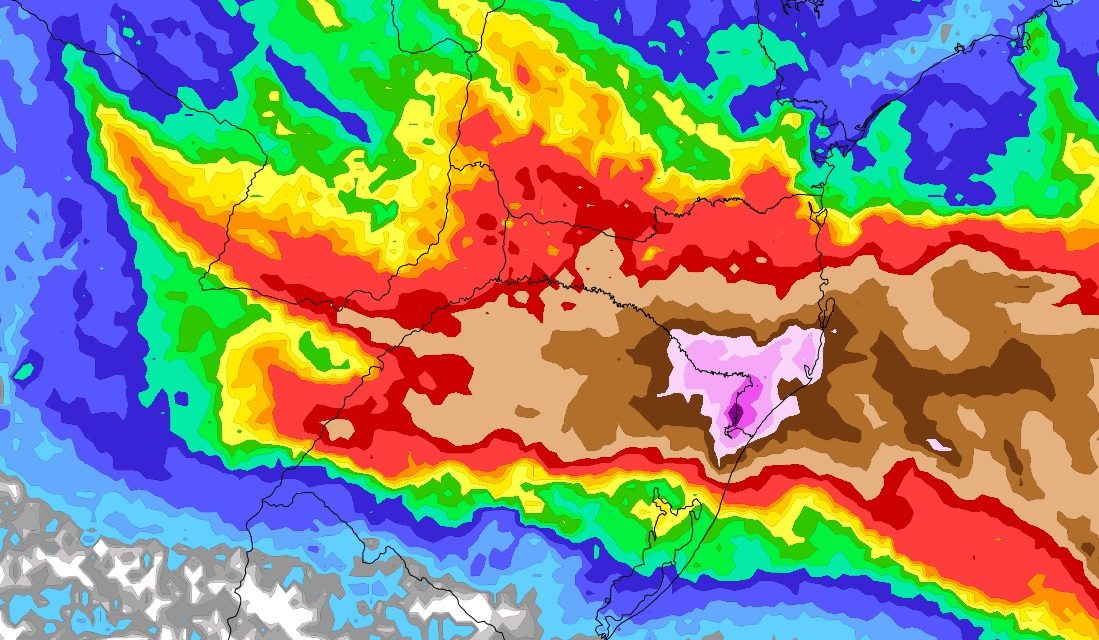 <span class="entry-title-primary">Formação de ciclone no Sul do Brasil pode trazer até 500 mm</span> <h2 class="entry-subtitle">Cenário de enorme instabilidade atmosférica previsto entre esta segunda e a quarta-feira com uma ciclogênese (formação de ciclone) sobre o Sul do Brasil </h2>