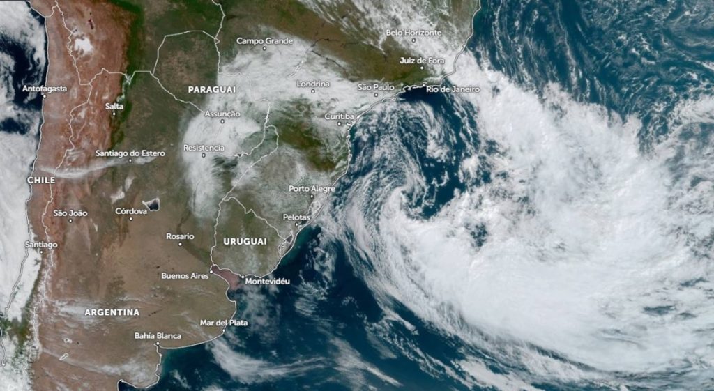 Alta pressão de quase 1030 hPa substitui ciclone no Sul do país