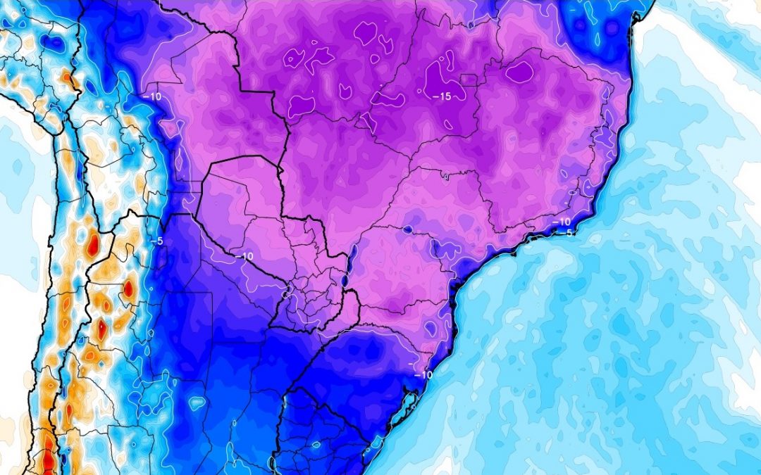 Levantamento da MetSul mostra enorme abrangência do frio no Brasil Todas as regiões geográficas brasileiras e a maioria dos estados da federação foram alcançados pela massa de ar frio continental