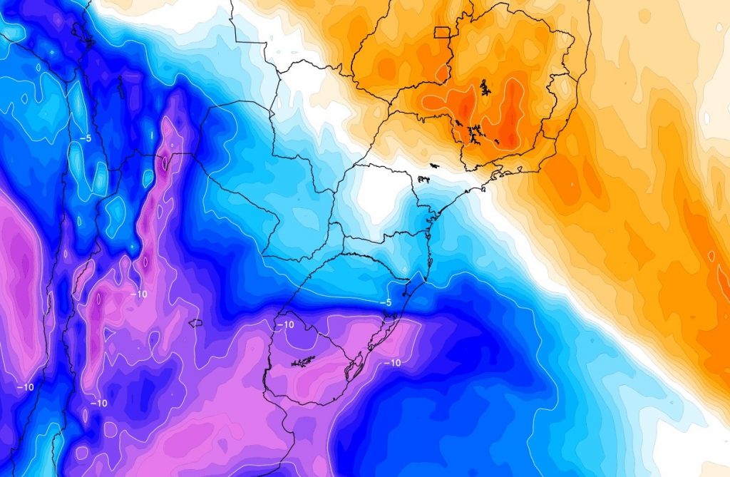 Nova massa de ar frio alcança o Brasil neste fim de maio