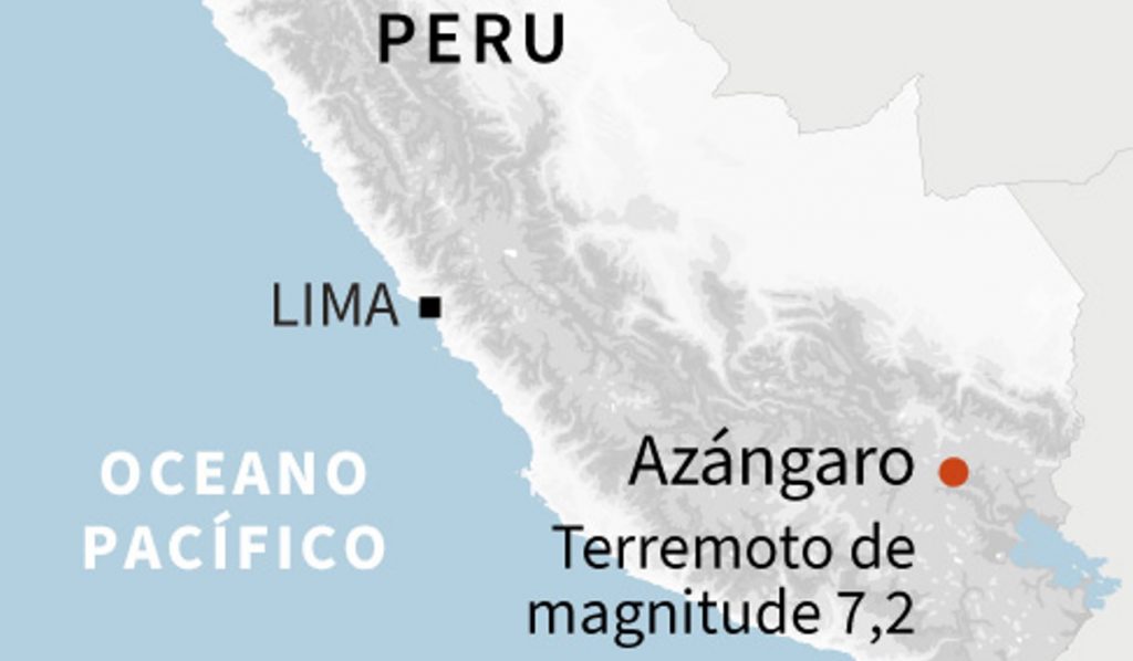 Terremoto no Peru é sentido do Rio Grande do Sul ao Amazonas