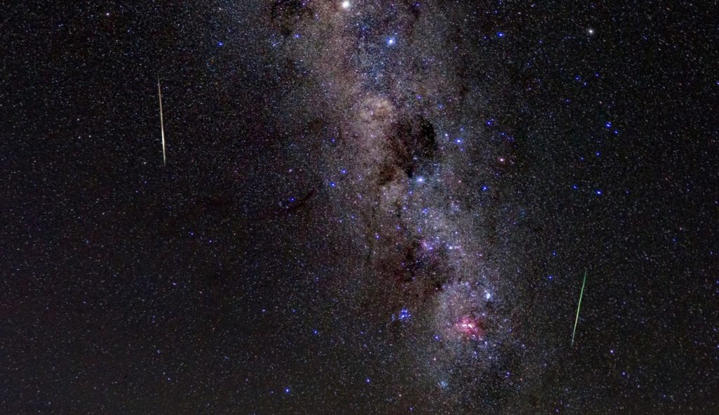 As belas imagens da chuva de meteoros no Rio Grande do Sul