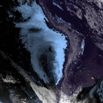 Dinossauro aparece em imagem de satélite