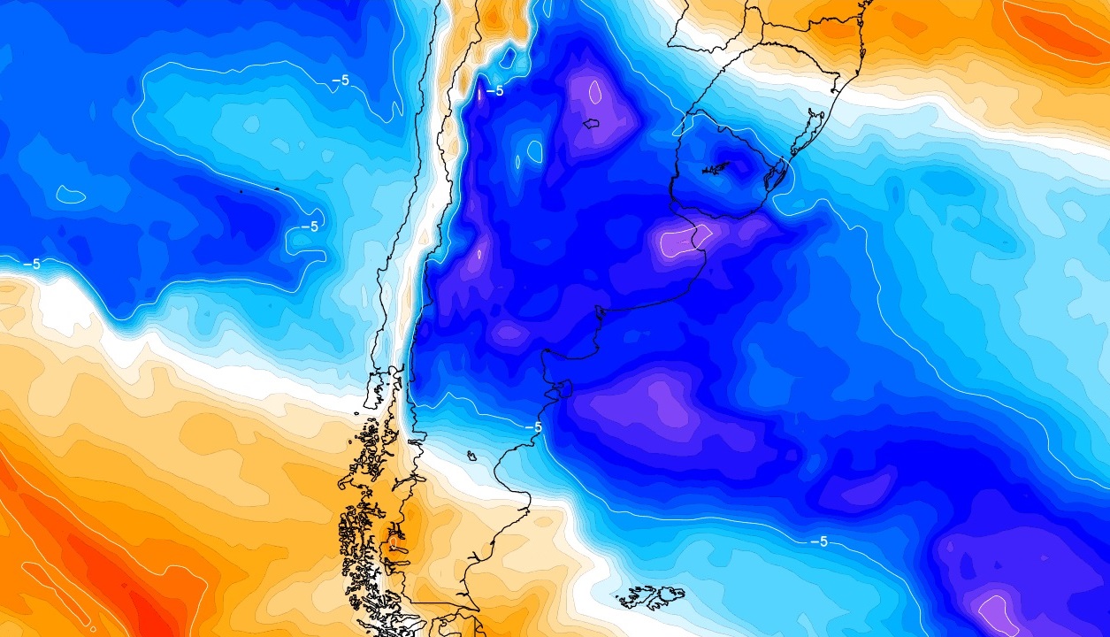 <span class="entry-title-primary">Onde vai fazer muito frio no Brasil nos próximos dias</span> <h2 class="entry-subtitle">Forte massa de ar frio atua na Argentina e seu efeito no território brasileiro será muito limitado com marcas muito baixas em poucas áreas </h2>