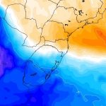 Massa de ar frio avança para o Sul e o Sudeste do Brasil
