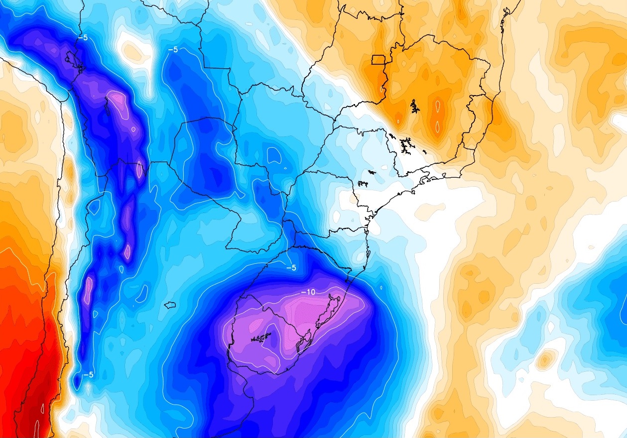 <span class="entry-title-primary">Ar polar trará nova onda de frio a partir do final da semana</span> <h2 class="entry-subtitle">Mais uma massa de ar polar vai chegar ao Sul do Brasil e vai derrubar a temperatura entre sexta e o sábado com sequência de noites geladas </h2>