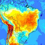 Brasil dominado por uma grande massa de ar seco