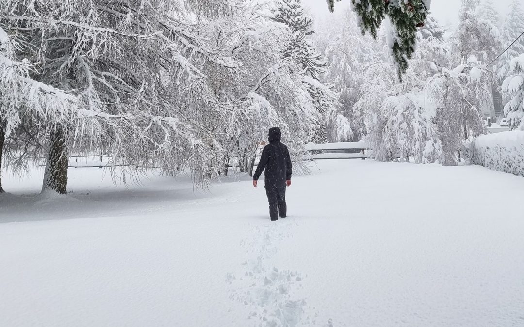 Grande nevada atinge Bariloche e complica trânsito e voos Neve cai com forte e intensidade e provoca grandes acumulações nesta sexta-feira na cidade argentina de Bariloche