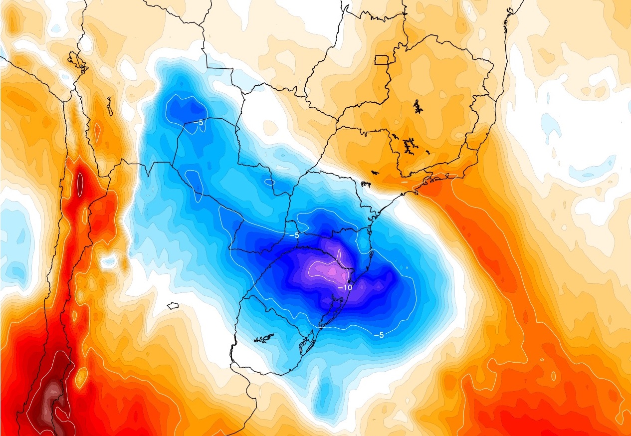 <span class="entry-title-primary">Massa de ar frio derruba temperatura entre hoje e amanhã</span> <h2 class="entry-subtitle">Incursão de ar frio traz queda acentuada da temperatura hoje no RS e amanhã em SC, PR e partes do MS e de SP </h2>
