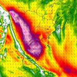 Jato de baixos níveis hoje traz forte vento de Norte e calor