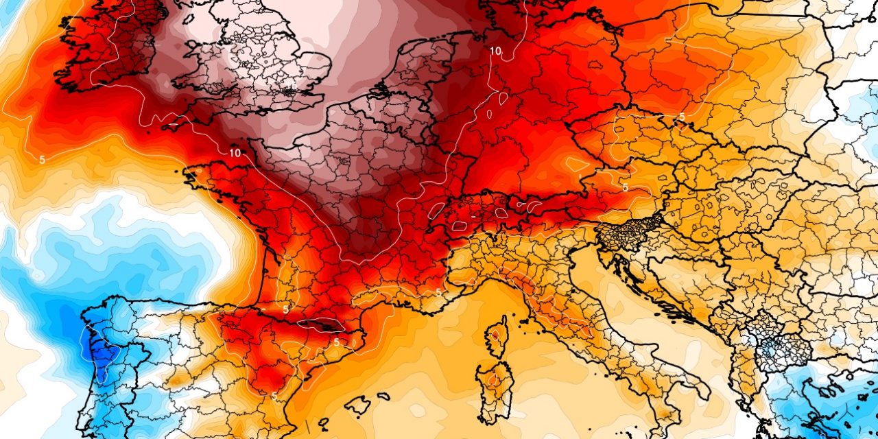 O mapa do calor marca Portugal, Espanha e França a vermelho