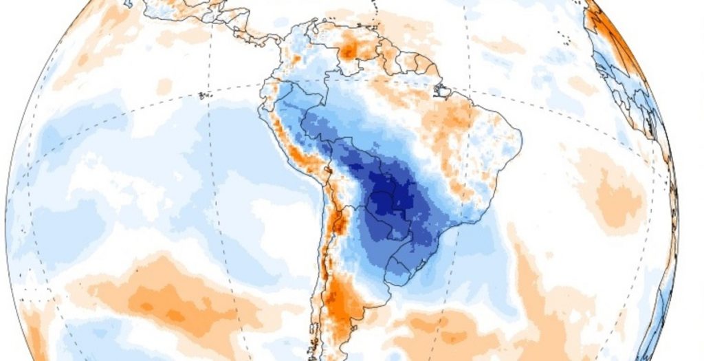 Ar frio alcança linha do Equador com vendavais e resfriamento