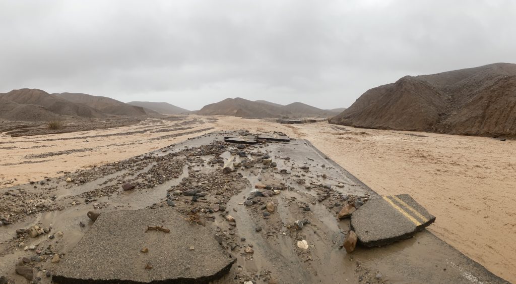 Chuva alaga o lugar mais seco e quente dos Estados Unidos