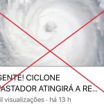 Verificamos – Vídeo engana e distorce sobre baixa pressão no Sul