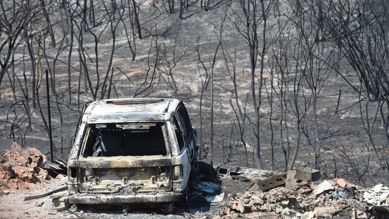 Emergencia por incendio forestal en España