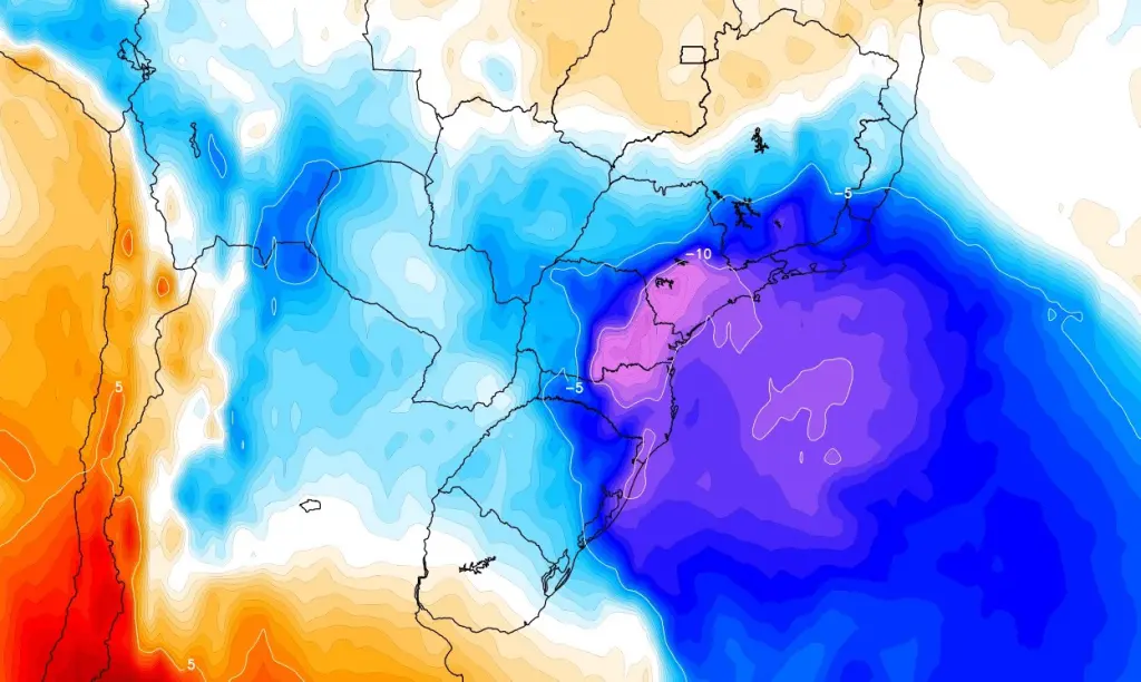 Massa de ar polar avança pelo Brasil no começo da semana