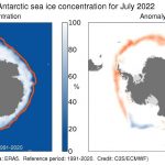 Julho teve recorde de menor cobertura de gelo marinho na Antártida