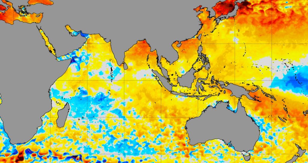 Dipolo do Índico em fase negativa pode impactar clima no Brasil