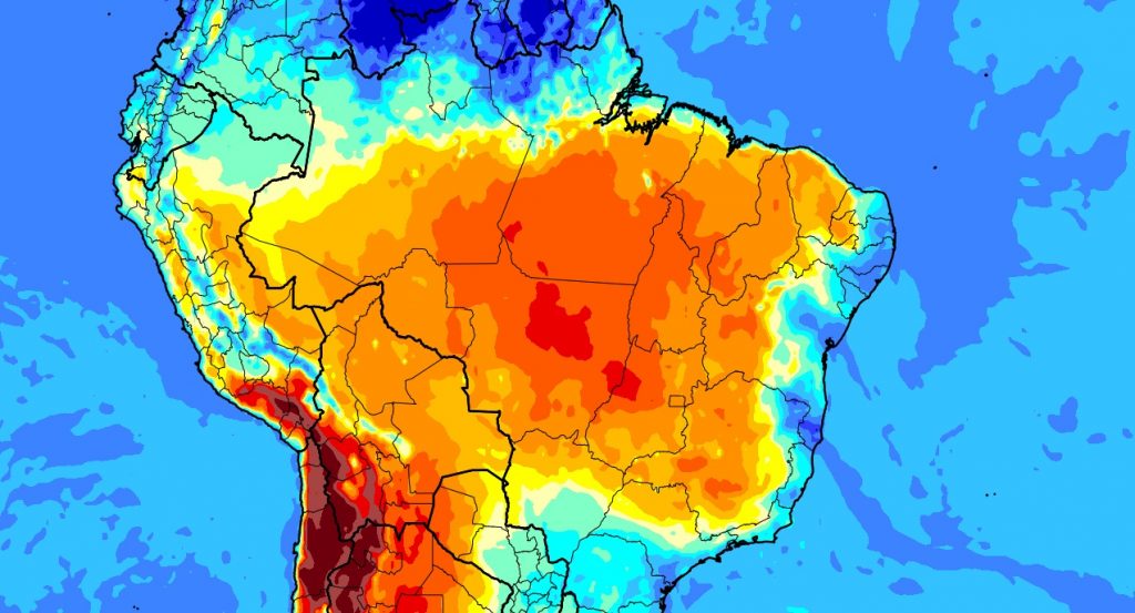 Grande massa de ar seco traz amplitude térmica e favorece fogo