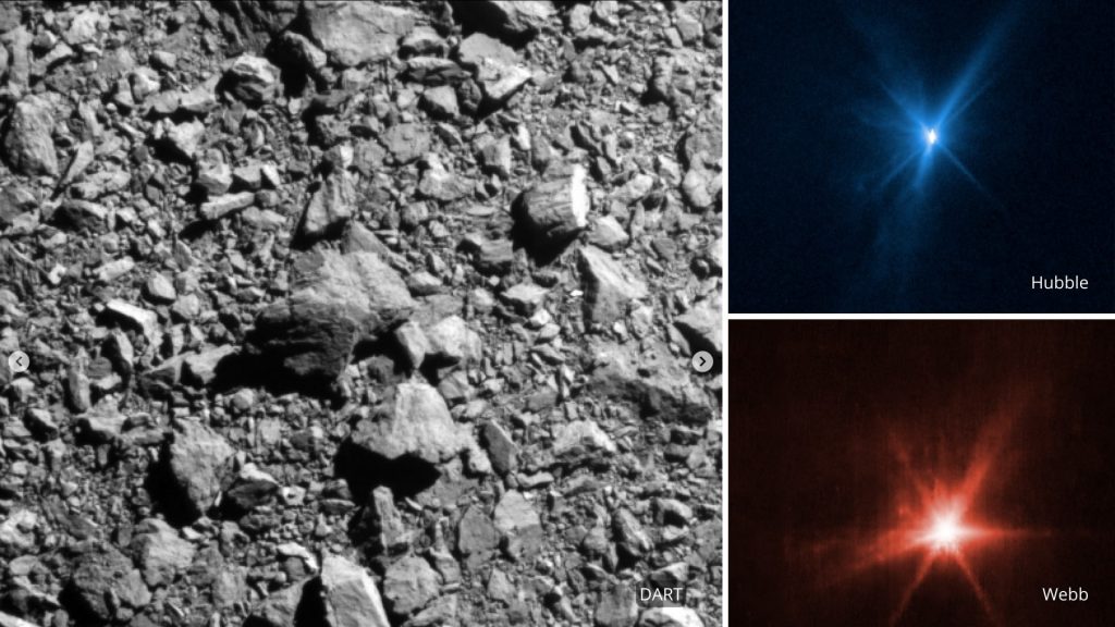 Novas imagens da colisão com asteroide mostram impacto muito maior que o esperado’