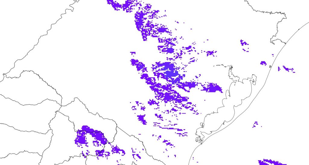 Chuva avança pelo Rio Grande do Sul e semana termina instável