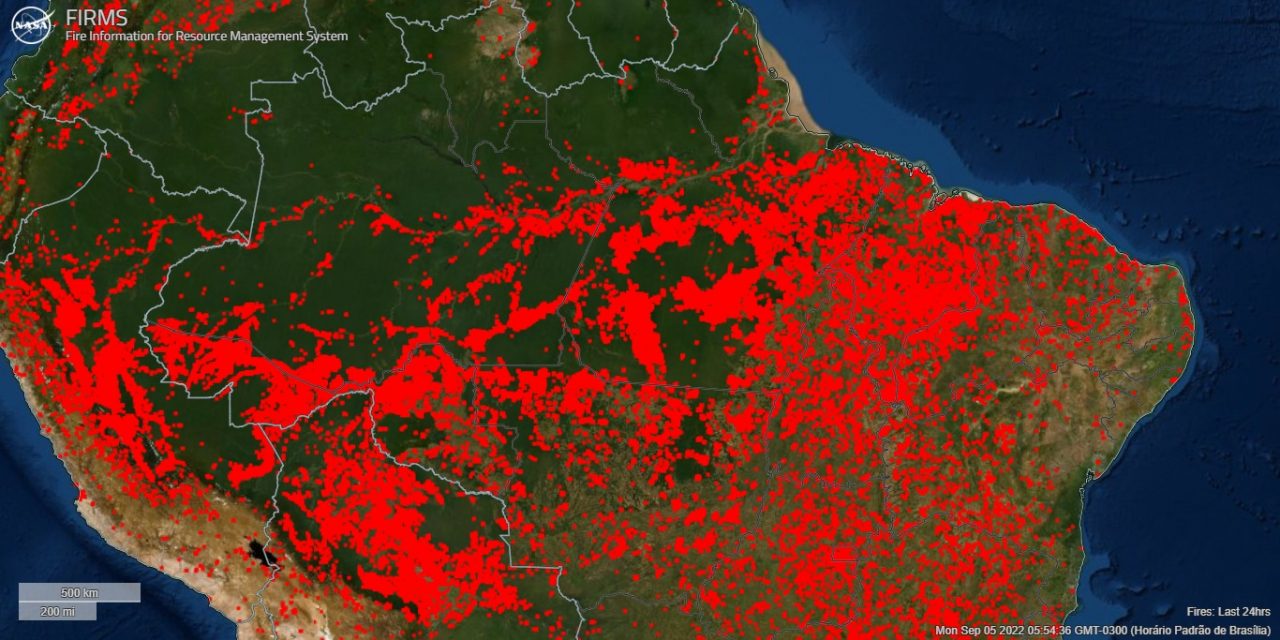 <span class="entry-title-primary">Amazônia registra 10 mil focos de calor em apenas três dias</span> <h2 class="entry-subtitle">Começo de setembro registra um número excepcionalmente alto de fogo no bioma com três dias seguidos acima de 3 mil focos de calor </h2>