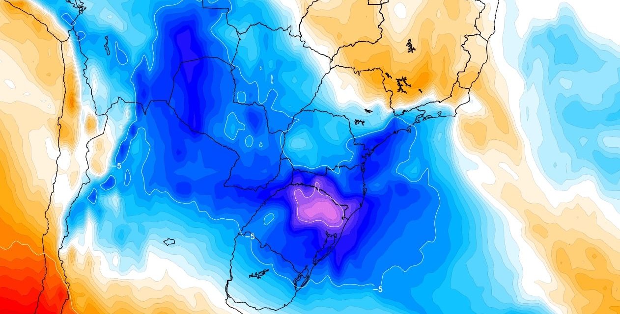 <span class="entry-title-primary">Primeira massa de ar frio de setembro derrubará temperatura</span> <h2 class="entry-subtitle">Massa de ar frio avança entre hoje e amanhã pelo Sul do Brasil e chegará ao Sudeste com previsão de marcas negativas e geada </h2>