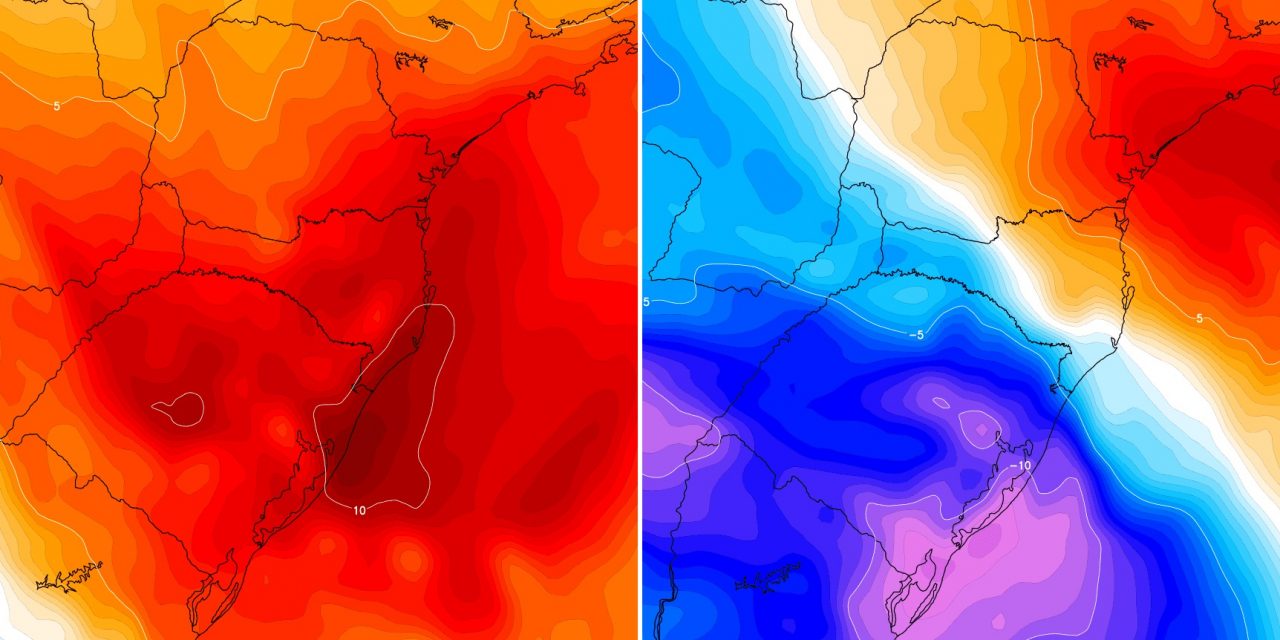 <span class="entry-title-primary">Frente fria e massa de ar frio trarão radical mudança de temperatura</span> <h2 class="entry-subtitle">Muitas áreas do Sul e do Sudeste do Brasil vão sair em questão de horas do calor para tempo frio com chuva e vento </h2>