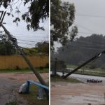 Ciclone traz vento acima de 90 km/h com estragos e falta de luz