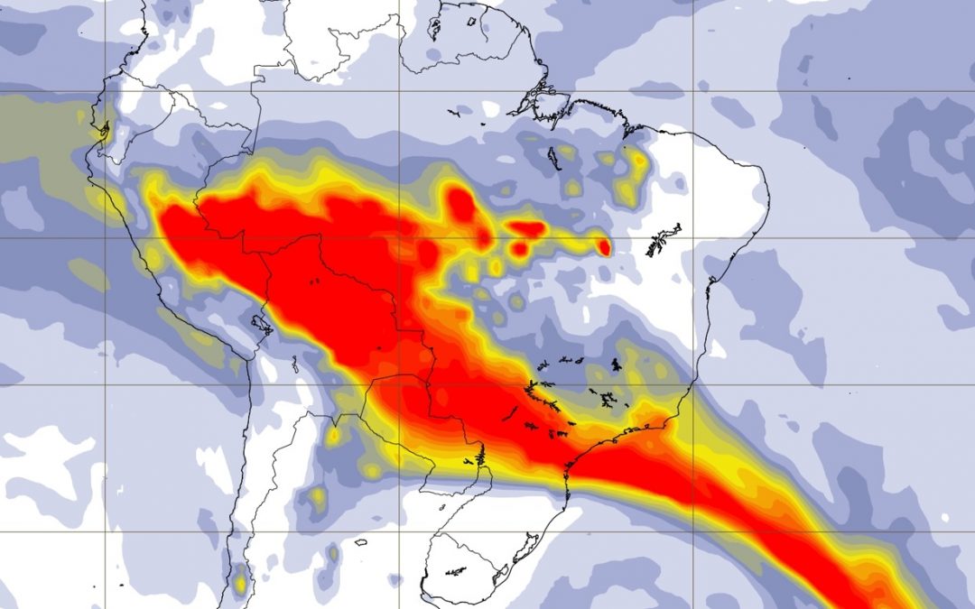 Corredor de fumaça da Amazônia atingirá São Paulo e Rio de Janeiro Correntes de vento antecedendo a chegada de uma frente fria vão levar a fumaça da Amazônia para São Paulo e Rio de Janeiro neste sábado