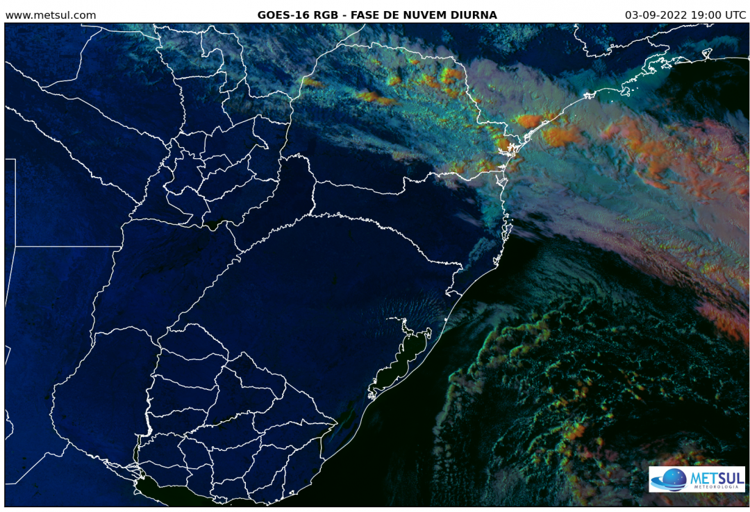 Frente fria em São Paulo e ar muito frio com geada no Sul