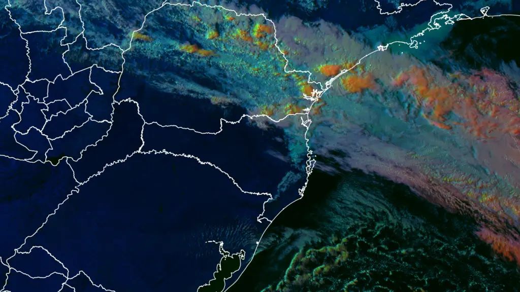 Frente fria em São Paulo e ar muito frio com geada no Sul