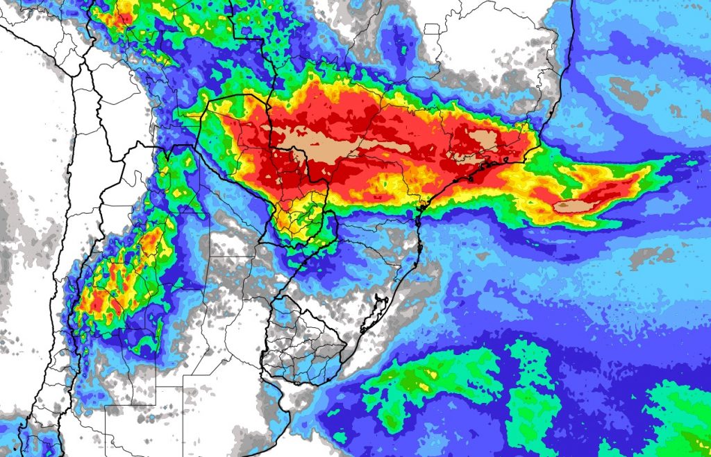 Frente fria vai reforçar instabilidade no Centro-Sul do Brasil