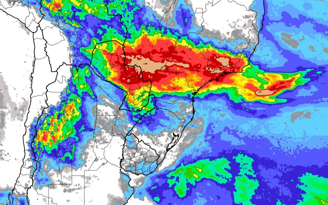 Frente fria vai reforçar instabilidade no Centro-Sul do Brasil Veja as projeções de chuva para os estados do Centro-Oeste, Sudeste e Sul e confira como vai chover muito em algumas áreas