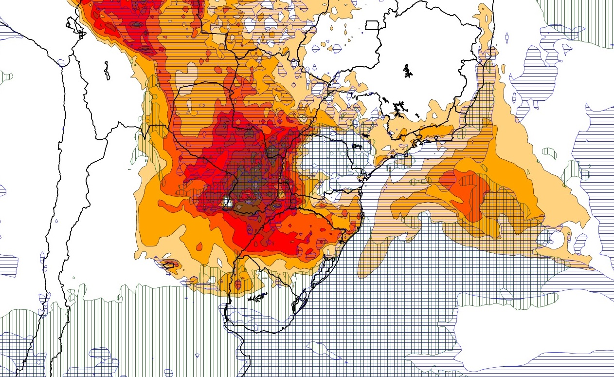 Ar tropical trará calor, chuva e temporais isolados antes de frente fria Semana terminará com alta temperatura e instabilidade isoladas pela atmosfera mais quente no Centro e no Sul do Brasil