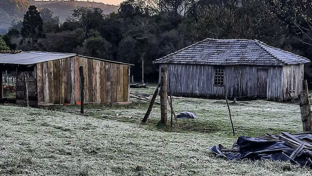 Inverno sem fim traz frio abaixo de zero e formação de geada