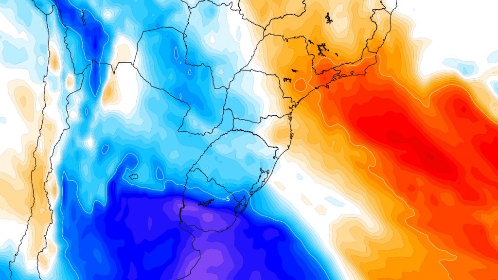 Acredite, nova massa de ar frio está chegando ao Sul do Brasil