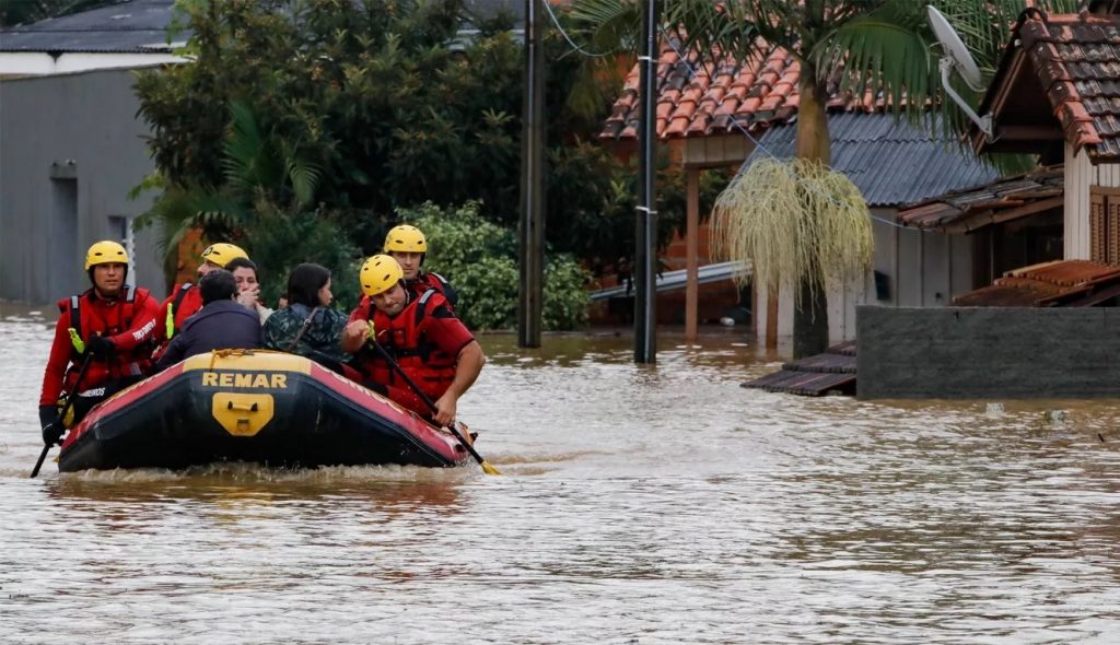 **ALERTA** Chuva extrema e risco de enchentes no Sul do Brasil