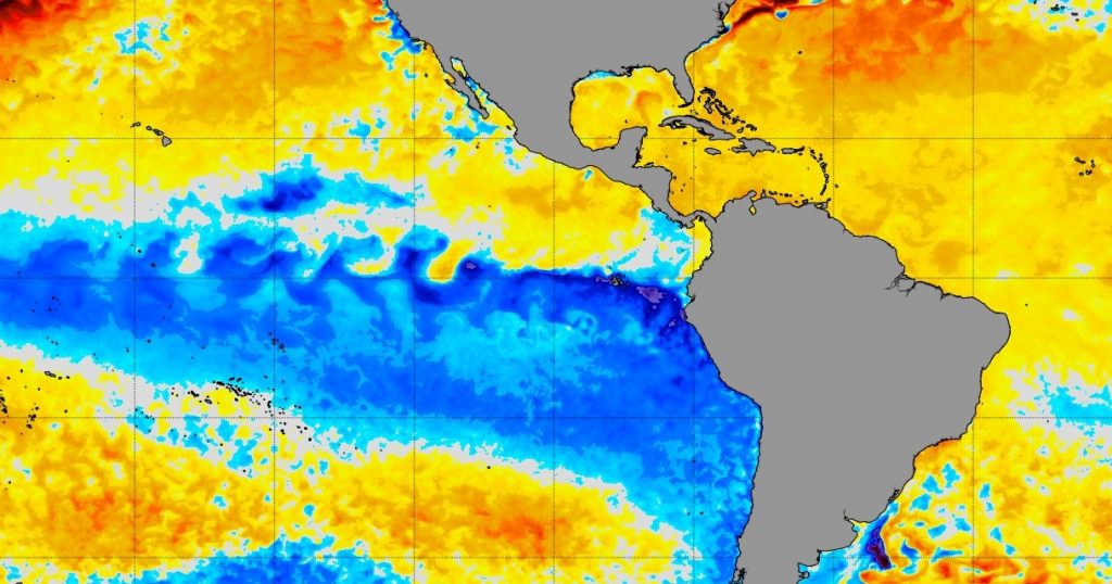 La Niña costeira forte marca o clima no início de novembro