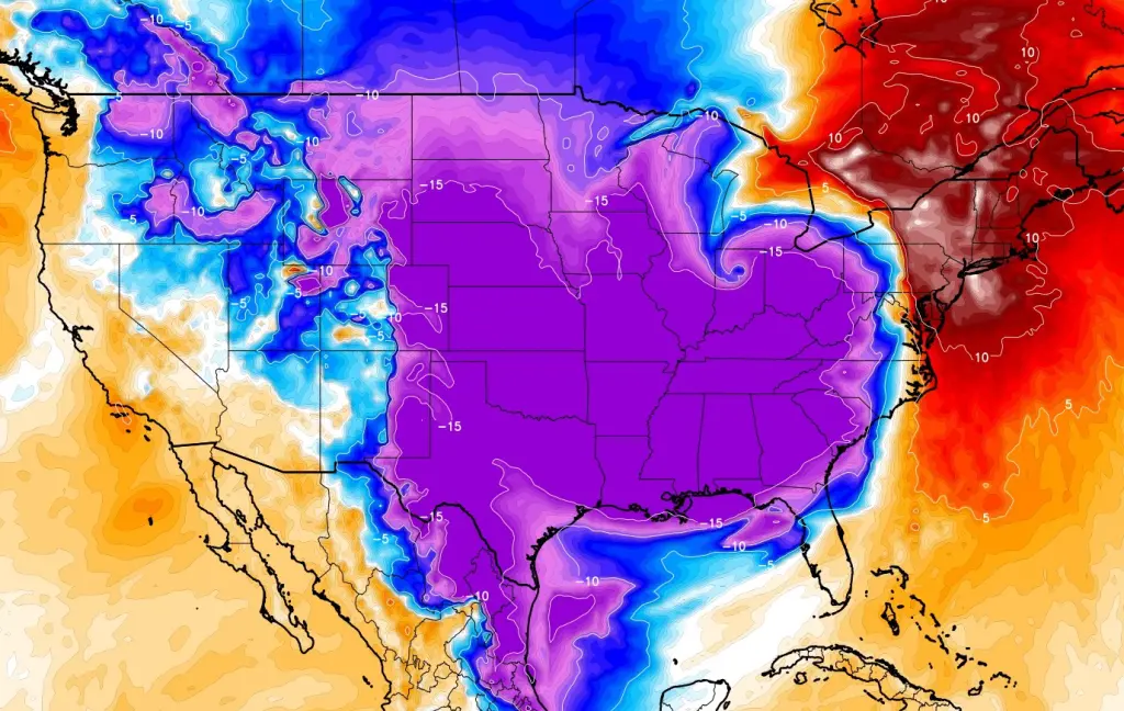 Ar frio extremo siberiano congelará meio EUA e trará ciclone bomba