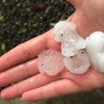 Granizo atinge São Francisco de Paula e temporais vão continuar