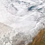 Satélite da NASA registra enorme área dos EUA congelada