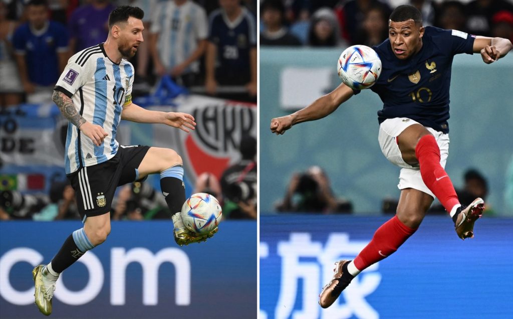 O tempo no Catar para a grande final entre Argentina e França