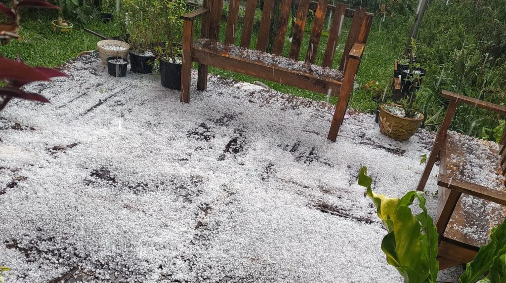 Temporais de granizo atingem Paraná e Santa Catarina