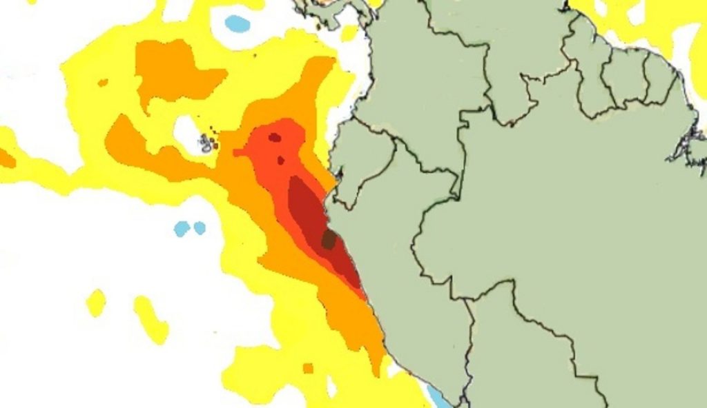 A surpresa para a chuva no verão que poderia vir da costa peruana
